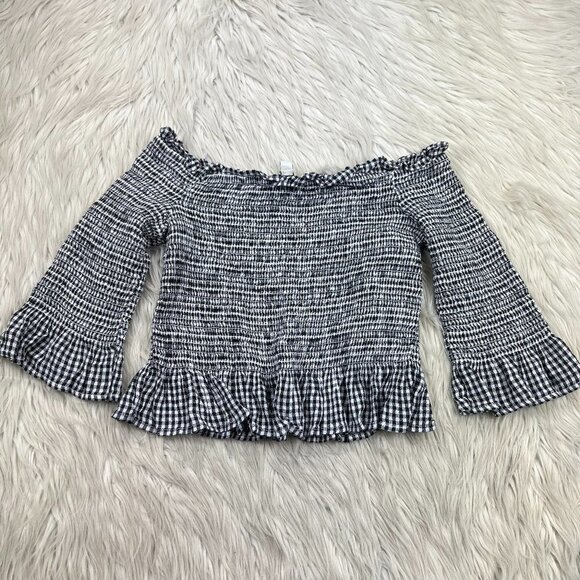 American Eagle Outfitters Tops - American Eagle Outfitters Smocked Cropped Top